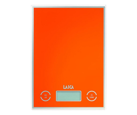 Cantar electronic de bucatarie Laica ks1050, portocaliu  20 x 14.5 x 1.7