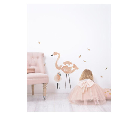 Стикер за детска стая "Фламинго"
