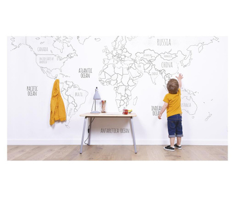 Фототапет за деца "Карта на света"