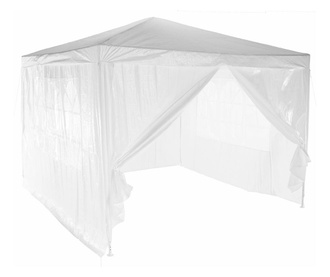 Vrtni šator od polietilena i bijelog čeličnog okvira TEKNO 300x300x245 cm
