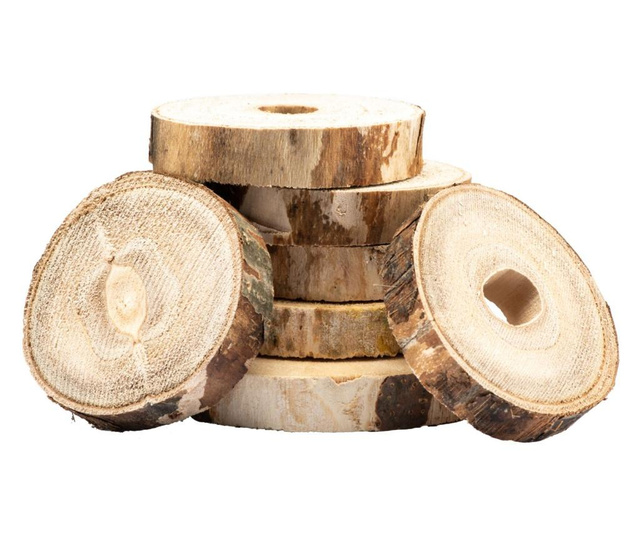 Συσκευασία ροδέλες, 50 τμχ, για τοίχο από ξύλο paulownia που χρησιμοποιείται για εσωτερική ή εξωτερική διακόσμηση με μεταβλητή δ