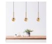 Lustra Fulgor, King, corp din metal, no bulb included, max. 60 W, E14, auriu, 15x15x49 cm