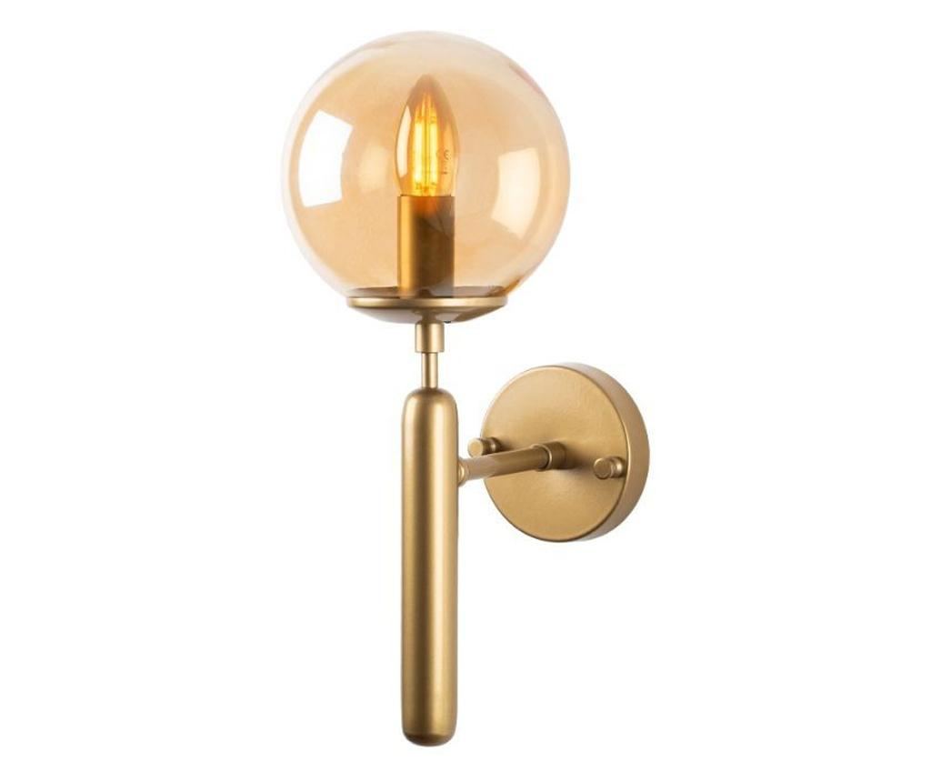 Aplica de perete Fulgor, King, corp din metal, no bulb included, max. 60 W, E14, auriu, 20x15x40 cm - 4