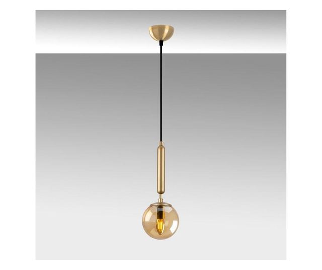 Lustra Fulgor, King, corp din metal, no bulb included, max. 60 W, E14, auriu, 15x15x49 cm