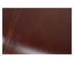 Klupa, koža, smeđa, 120x50x30 cm
