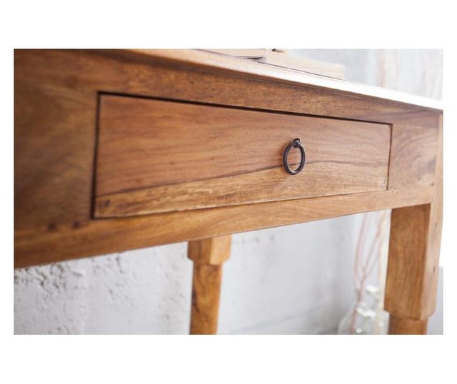 Birou de birou, culoare lemn, 90x90x50 cm