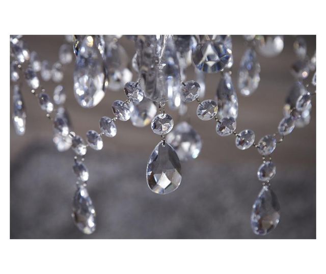 Luster, akril, prozirna, visina 54 cm, promjer 53 cm