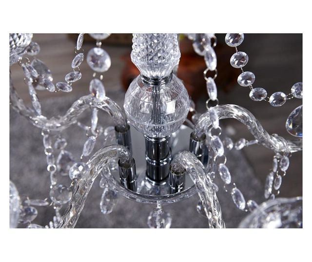 Luster, akril, prozirna, visina 54 cm, promjer 53 cm