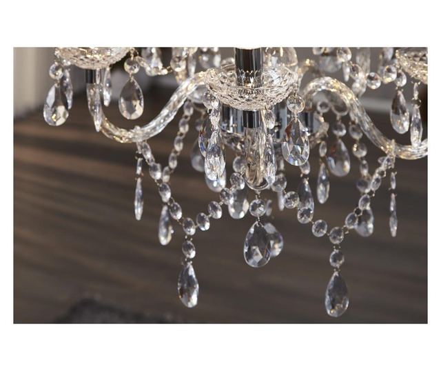 Luster, akril, prozirna, visina 54 cm, promjer 53 cm