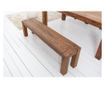 Klupa, drvo, boja drva, 140x45x35 cm