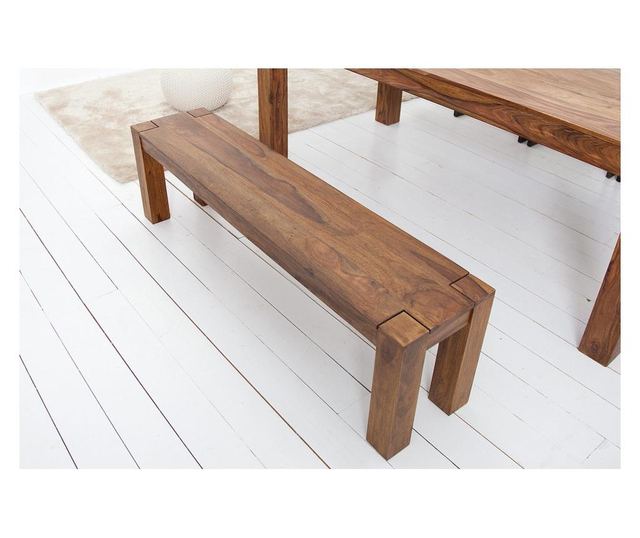 Klupa, drvo, boja drva, 140x45x35 cm