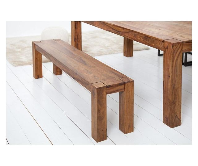 Klupa, drvo, boja drva, 140x45x35 cm