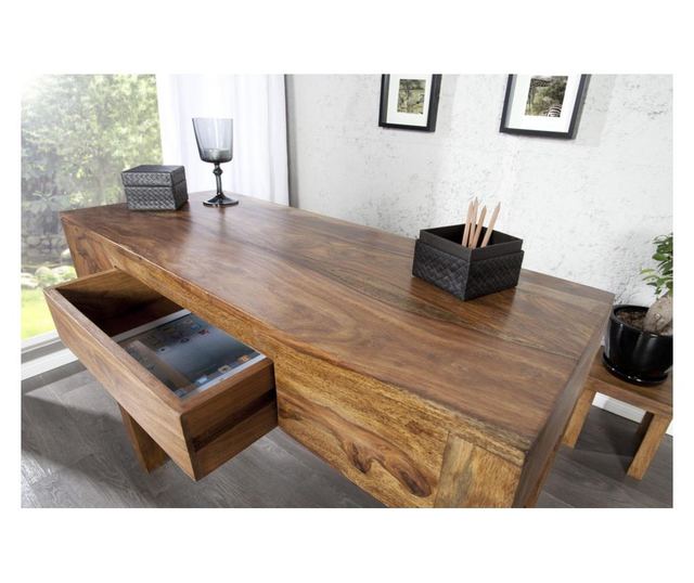Birou de birou, culoare lemn, 100x75x40 cm