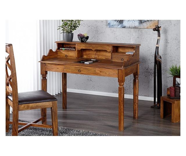 Birou de birou, culoare lemn, 115x100x55 cm