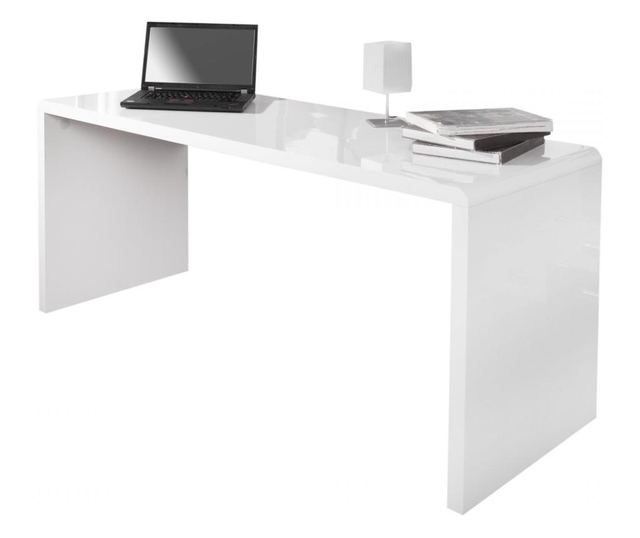 Birou de birou, alb, 160x75x60 cm