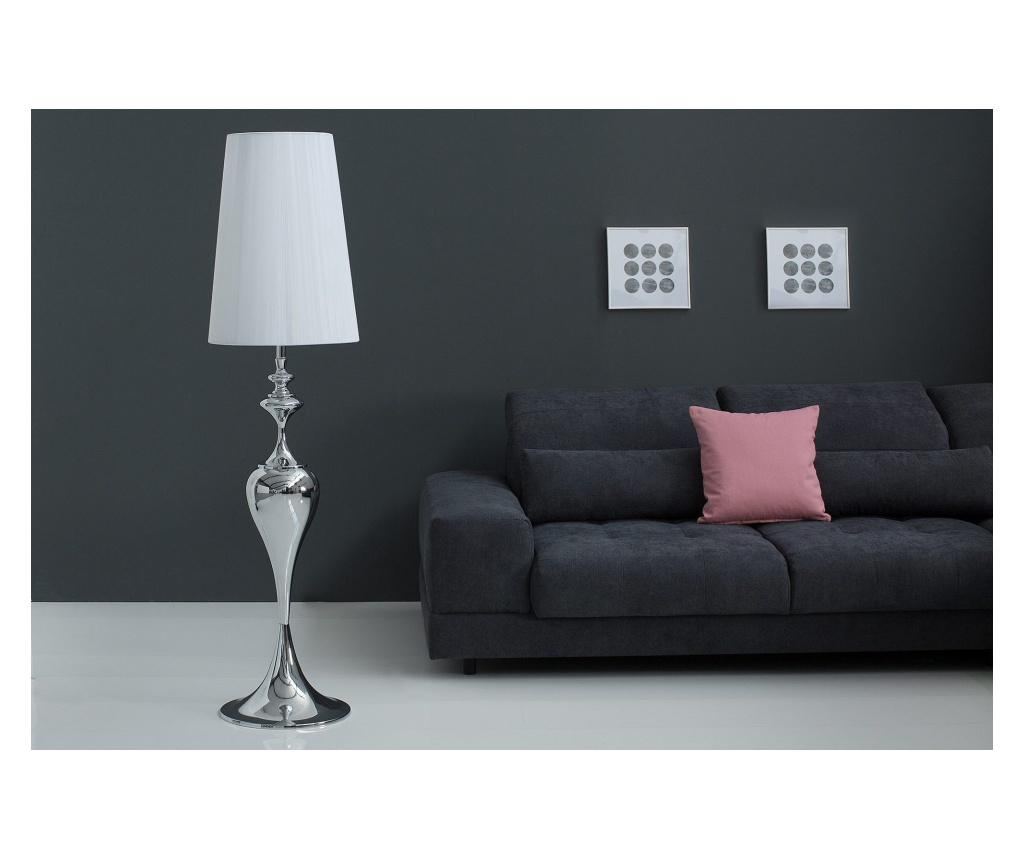 Állólámpa, fém, fehér, 40x160x40 cm - 4