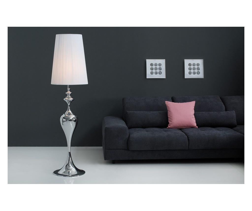 Állólámpa, fém, fehér, 40x160x40 cm - 5