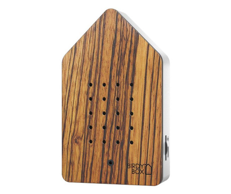 Audio box sunete ambientale, ciripit de pasari, senzor miscare, lemn zebrano