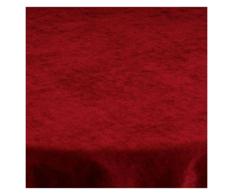 Луксозна едноцветна покривка за маса цвят Бордо -елипса Елис 144x180 см