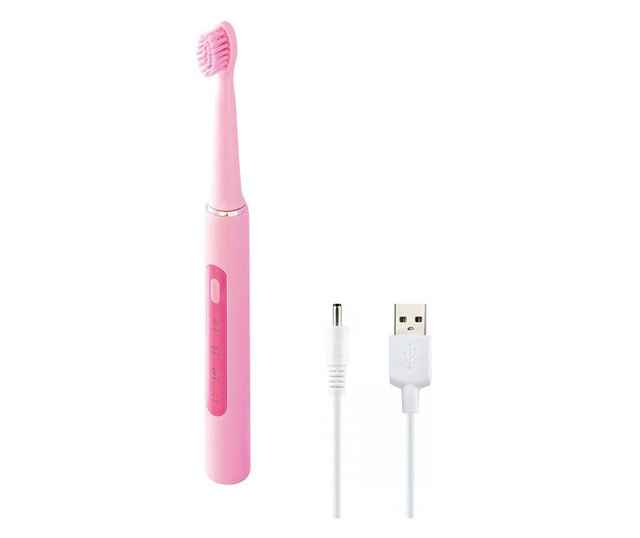 Periuta de dinti electrica vitammy splash tb8132a-ce pinkish, 60000 vibratii/min, 3 moduri de periaj, roz  2x22.5 cm