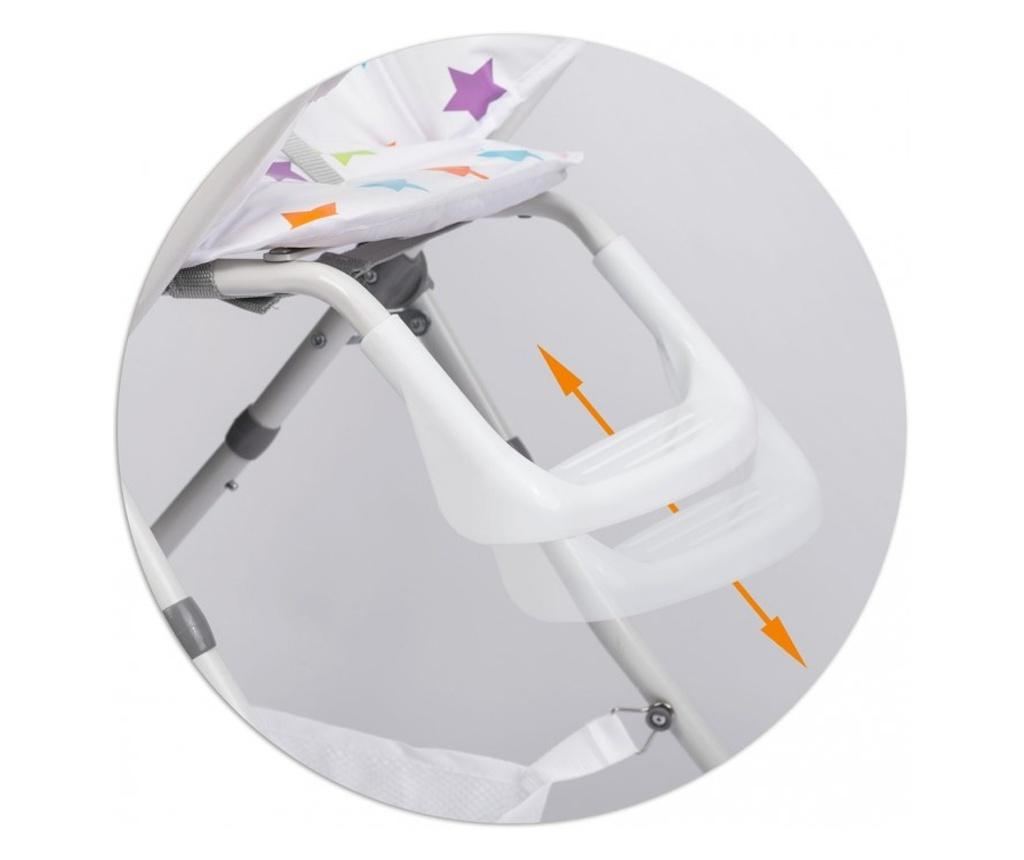 Ricokids Eldo Stol za hranjenje – Siva – Bela – Zvezde - 5