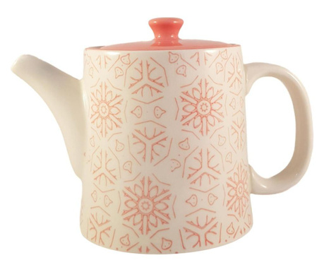 Ceainic French Clasic din Ceramica, Orange, 700 ml