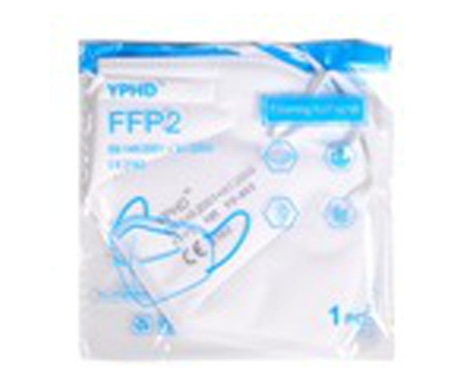Zestaw 10 masek YPHD, poziom ochrony FFP2, pakowane pojedynczo, CE