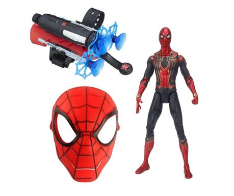 Σετ μάσκας, φιγούρας και εκτοξευτή Spiderman για αγόρια, End Game