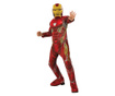 Costum Iron Man cu muschi pentru baieti S 3-4 ani