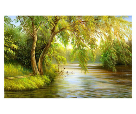Картина на платно media, Лято, гора, езеро2, 105 x 70 cm