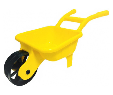 Детска градинска количка Edea, Ръчна, 64х27х29 см, Жълта