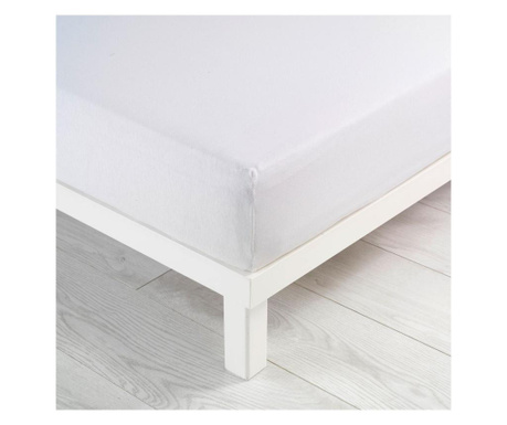 Cearsaf de pat cu elastic Douceur D'intérieur, bumbac, alb