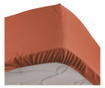 Cearsaf de pat cu elastic Douceur D'intérieur, bumbac, 180x200 cm, rosu teracota