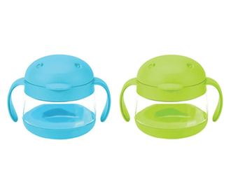 Set cani pentru gustare Ubbi bleu si verde
