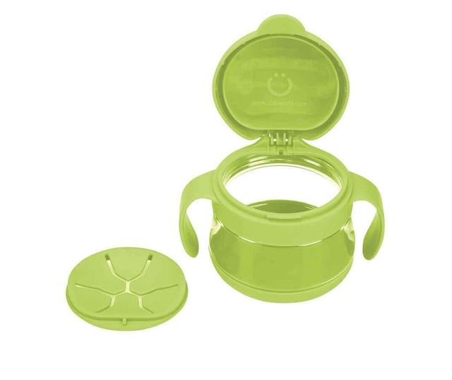 Set cani pentru gustare Ubbi bleu si verde