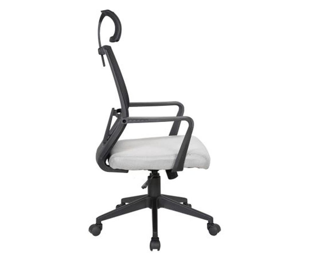 Upravljačka stolica OROS, Crna/Siva, Mreža/Tekstil - 3