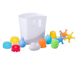 Set cadou jucarii de baie si cosulet Ubbi