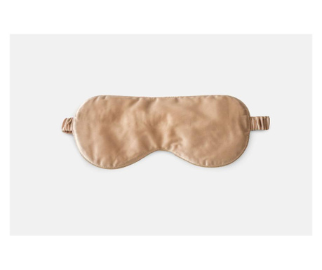 Svilena maska za spavanje - Kremasto Zlatna  20,5x8,7cm
