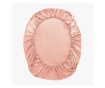 Svilena plahta jednokrevetni - biserno roza - Standard  90x190 cm