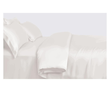 Копринена завивка за единично легло - бяла слонова кост - Standard XL