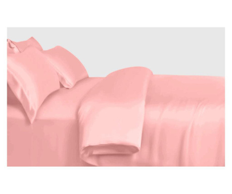 Svilena navlaka za poplun jednokrevetni - baby roza - Standard XL