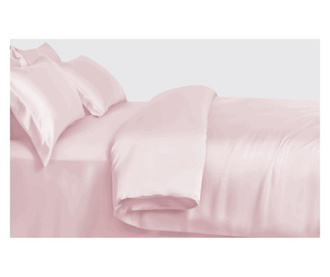 Svilena navlaka za poplun jednokrevetni - biserno roza - Standard XL  150 x 200