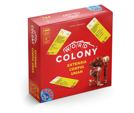 Extensia corpul uman word colony, 100 carti de joc, +1 jucator, editia ro