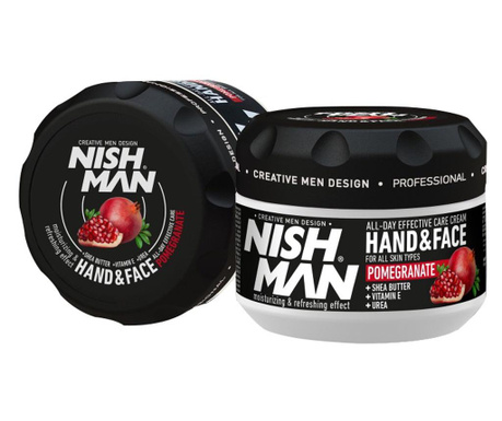 NISH MAN - Crema de maini si fata - Pomegranate - 300 ml
