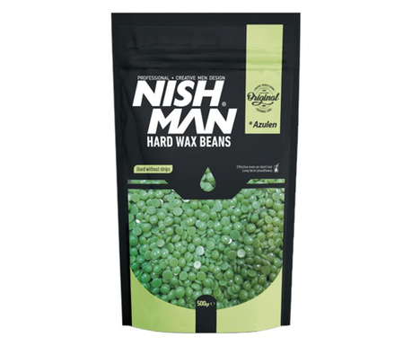 NISH MAN - Епилиращ восък - 500 гранули - зелен