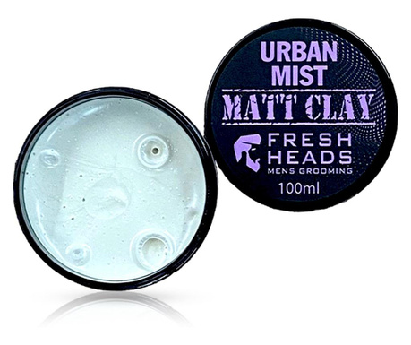 FRESH HEADS - Ceara pentru par  Matte Clay - Urban Mist - 100 ml