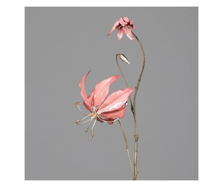 Floare artificiala crin, roz, 61 cm