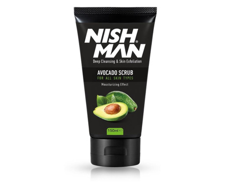 NISH MAN - Скраб за лице с авокадо - 150 мл