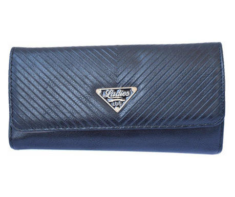 Елегантен дамски портфейл, pufo luxury, 20 x 10 cm, черен