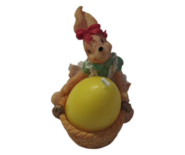 Set 3 decoratiuni pascale, Iepuras cu ou, galetusa si stropitoare, multicolor